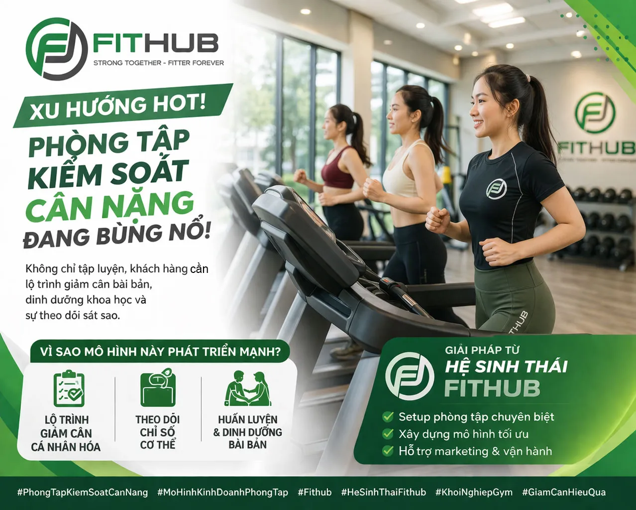 Mô hình kinh doanh phòng tập kiểm soát cân nặng đang phát triển mạnh.