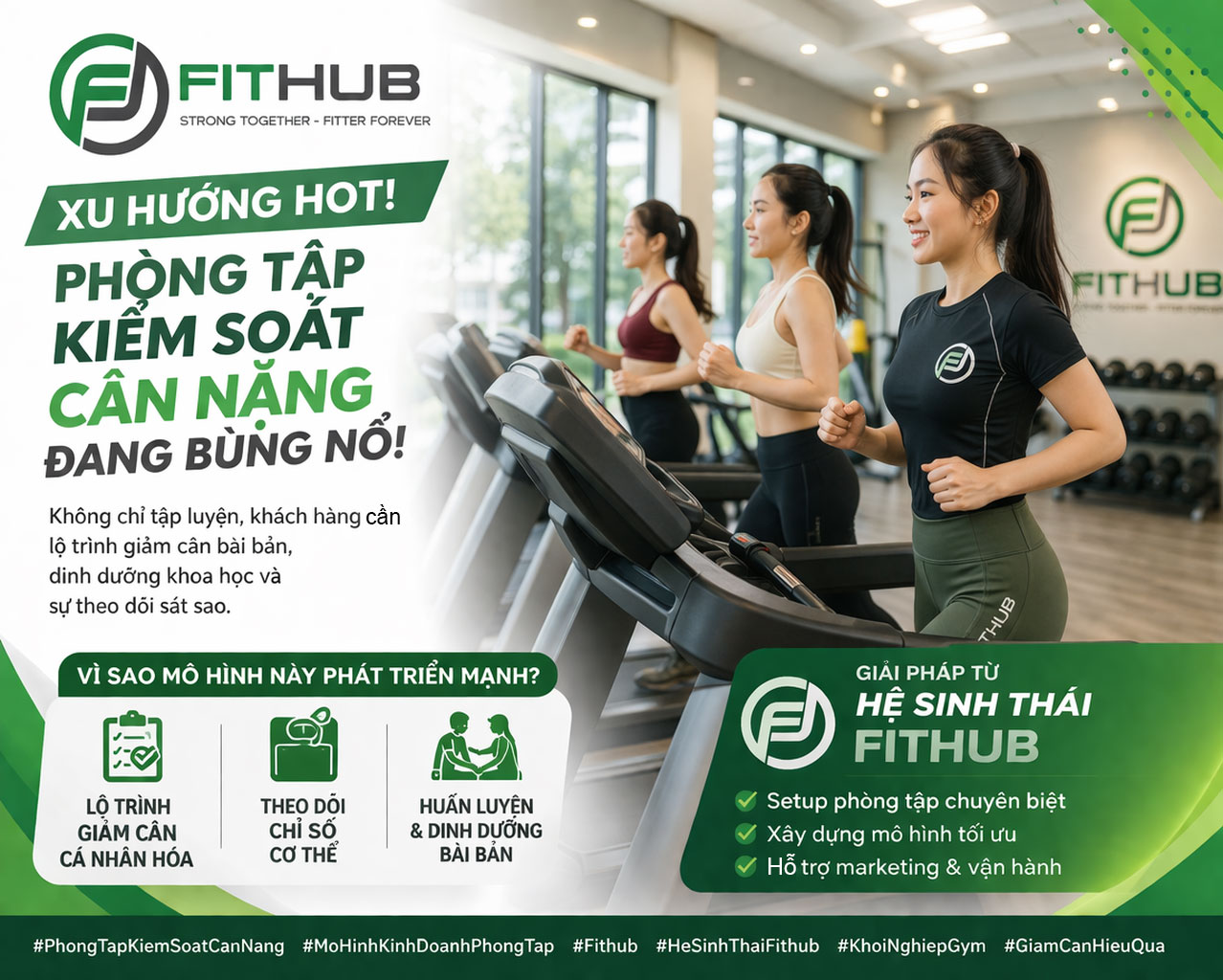 Mô hình kinh doanh phòng tập kiểm soát cân nặng đang phát triển mạnh