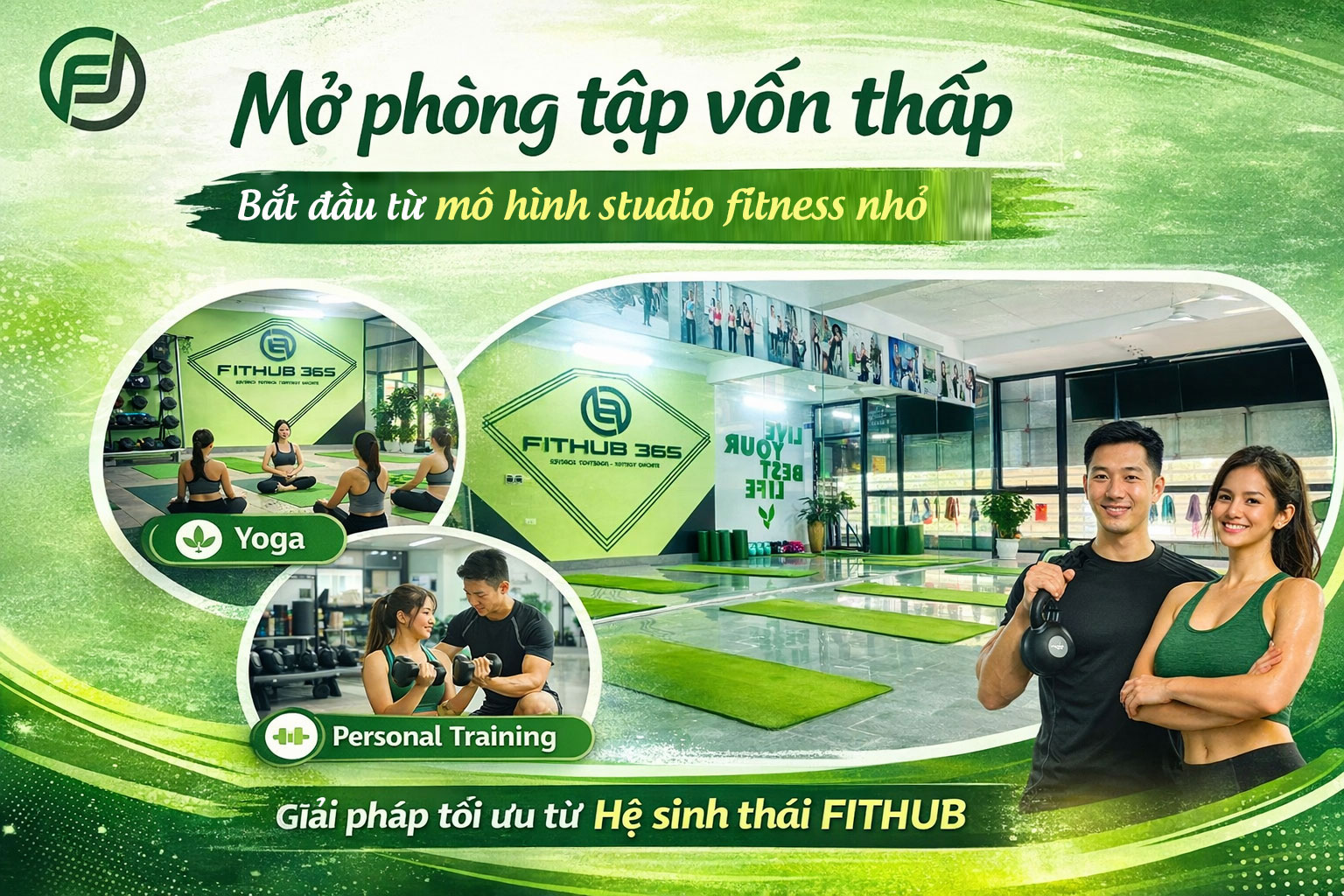 Mở phòng tập vốn thấp: Bắt đầu từ mô hình studio fitness nhỏ