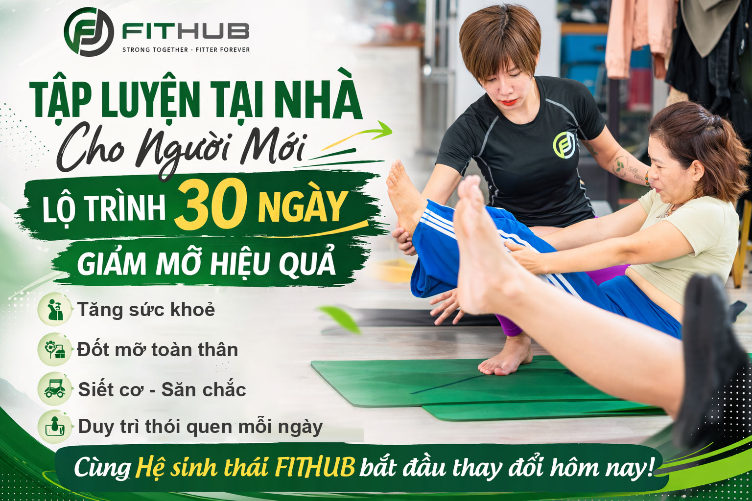 Tập luyện tại nhà cho người mới: Lộ trình 30 ngày giảm mỡ hiệu quả