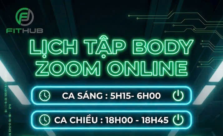 Học online hiệu quả với zoom tại hệ thống phòng tập Fithub